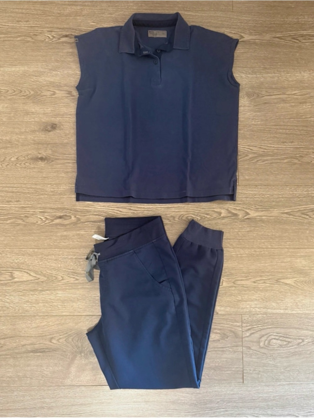 Figs Navy Scrub Set Size Small